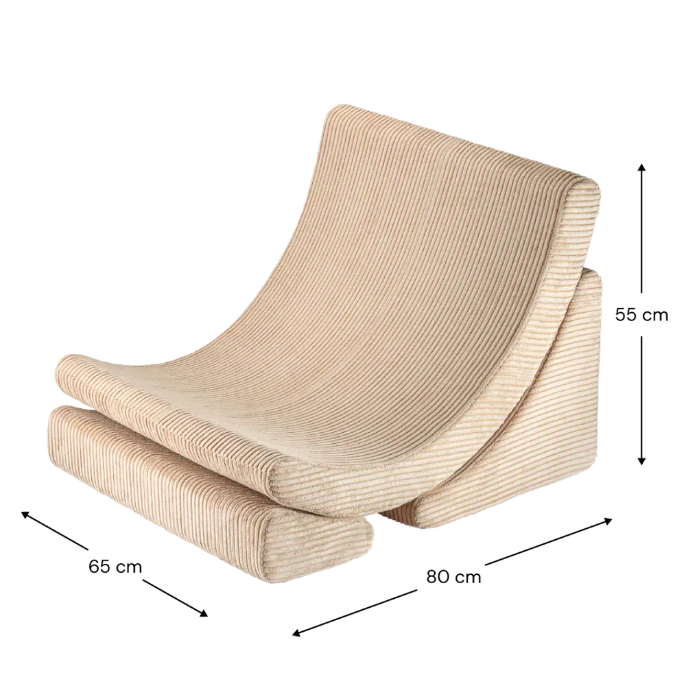Wigiwama fauteuil Moon Chair - Sucre brun