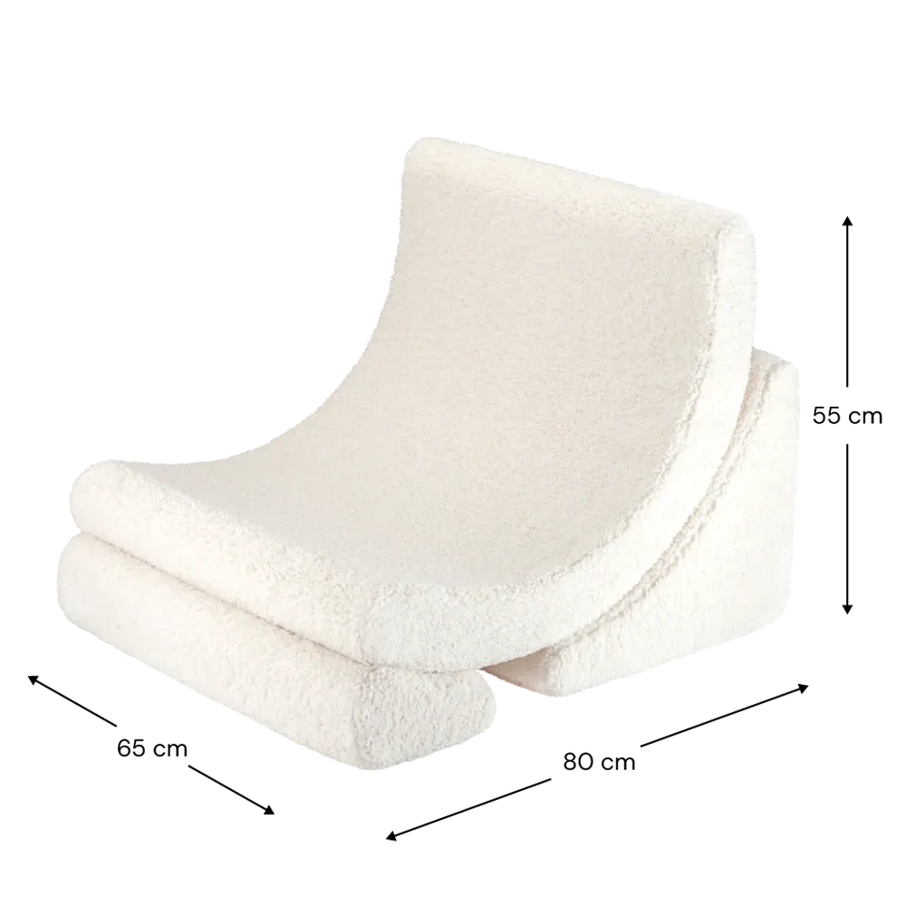 Wigiwama fauteuil relax - Moon Chair - blanc crème