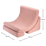 Wigiwama fauteuil lounge - Moon Chair - rose goyave