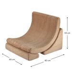 Wigiwama Fauteuil lounge - Moon Chair - Toffee