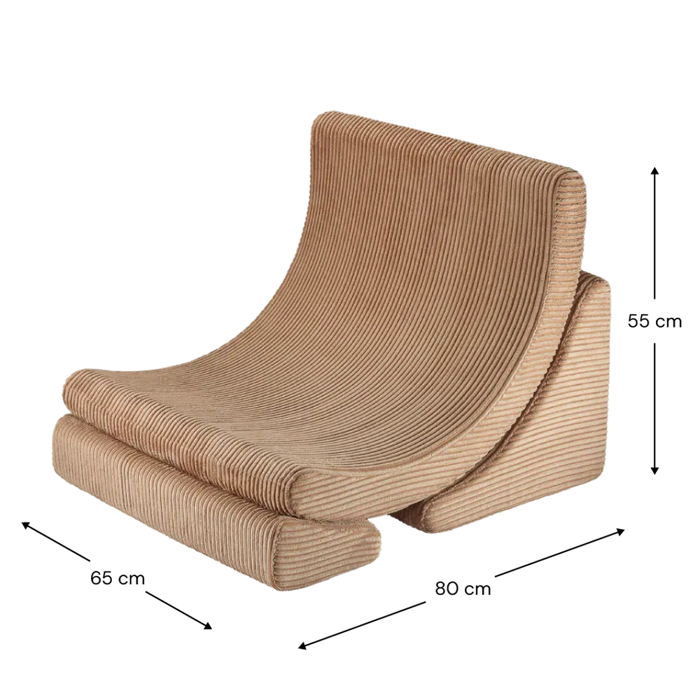 Wigiwama Fauteuil lounge - Moon Chair - Toffee