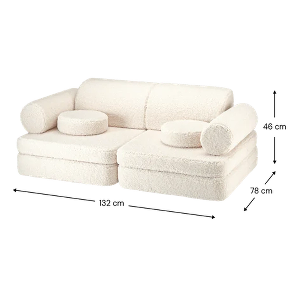 Wigiwama Ensemble de fauteuils - canapé blanc crème