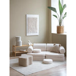 Wigiwama Set de fauteuil - canapé blanc crème
