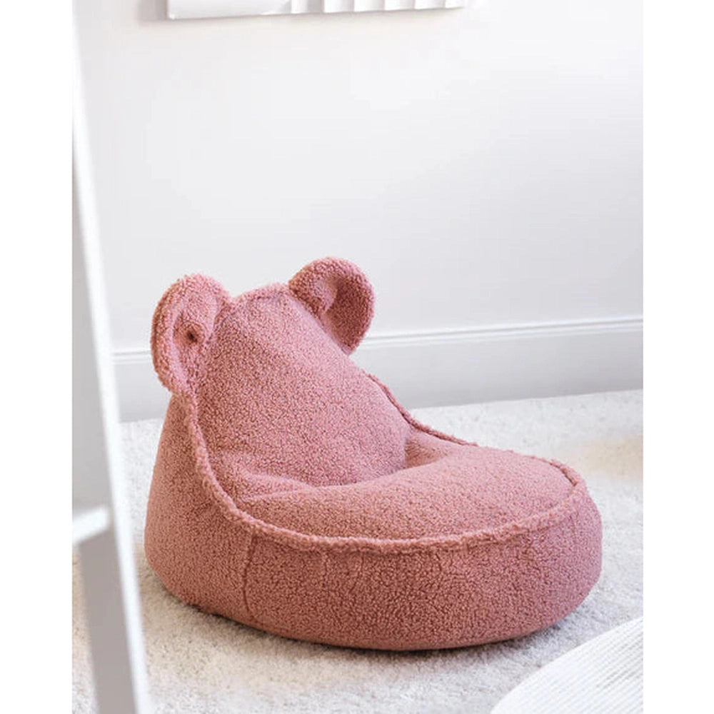 Pouf ourson Wigiwama - rose goyave