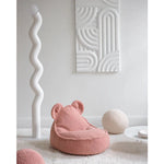 Wigiwama Pouf ourson - Rose goyave
