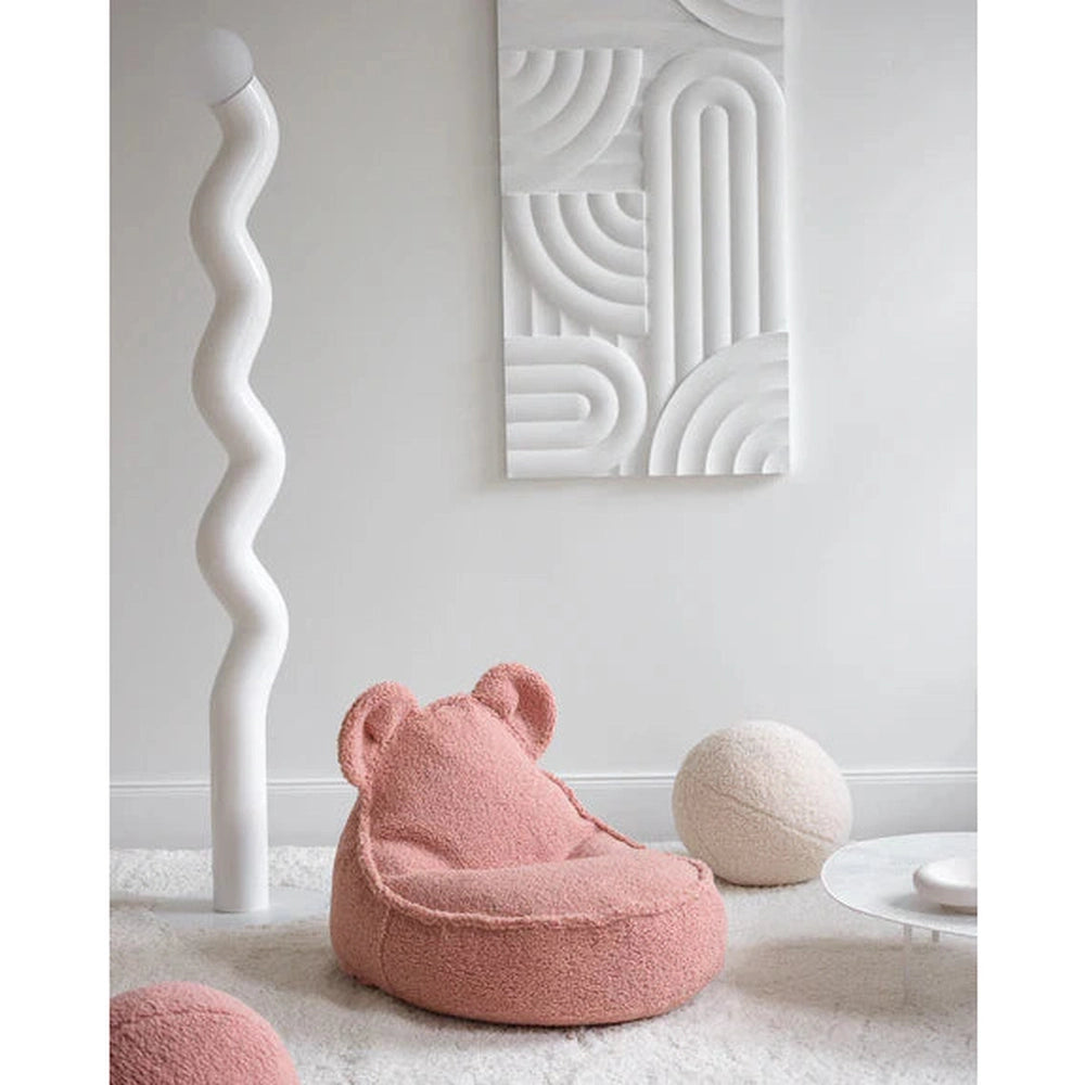 Wigiwama Pouf ourson - Rose goyave