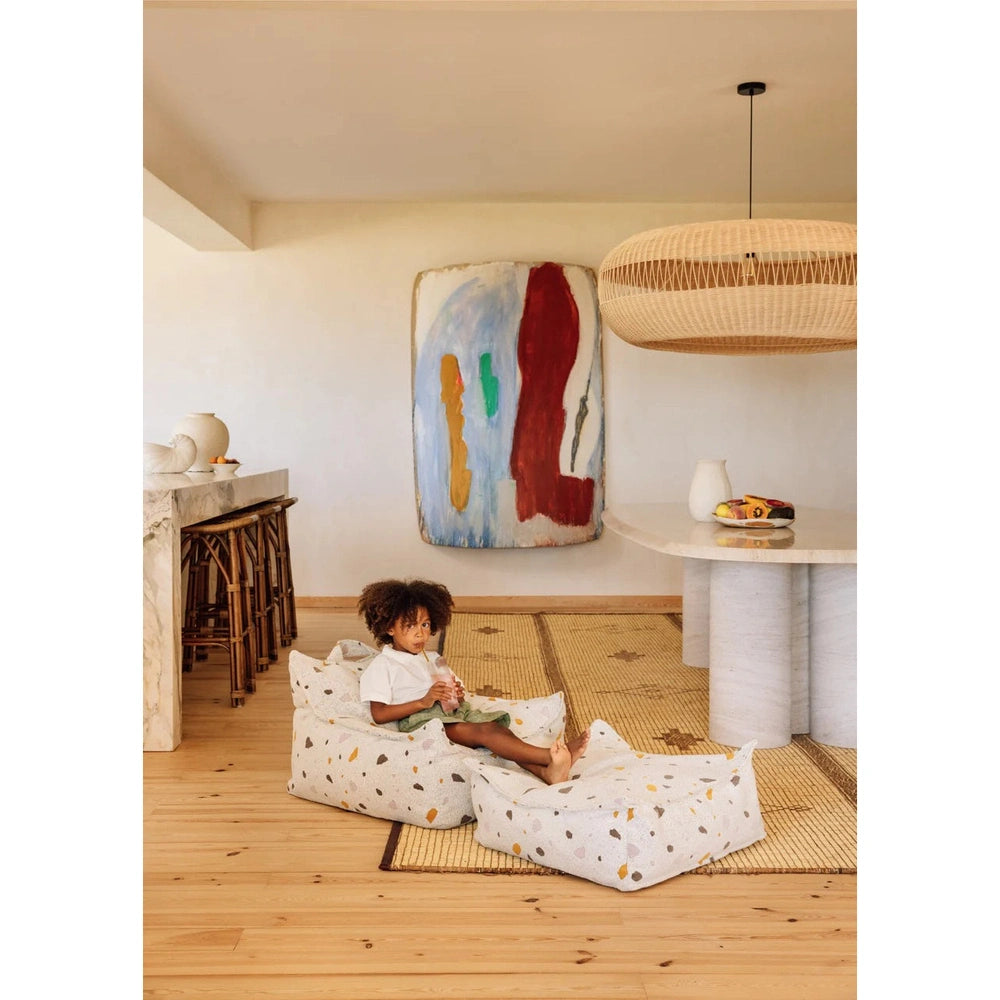 WigiWama fauteuil pouf - Terrazzo Marble