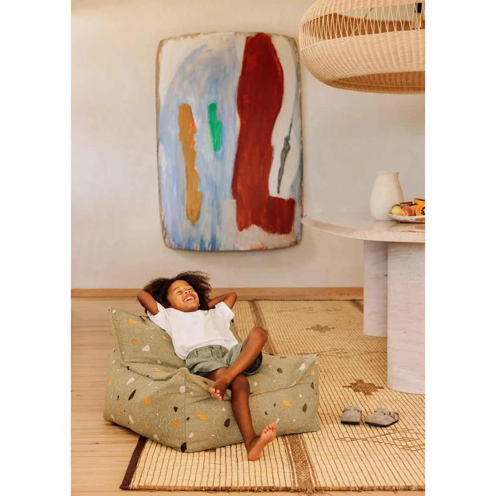 WigiWama fauteuil pouf - Terrazzo Moss