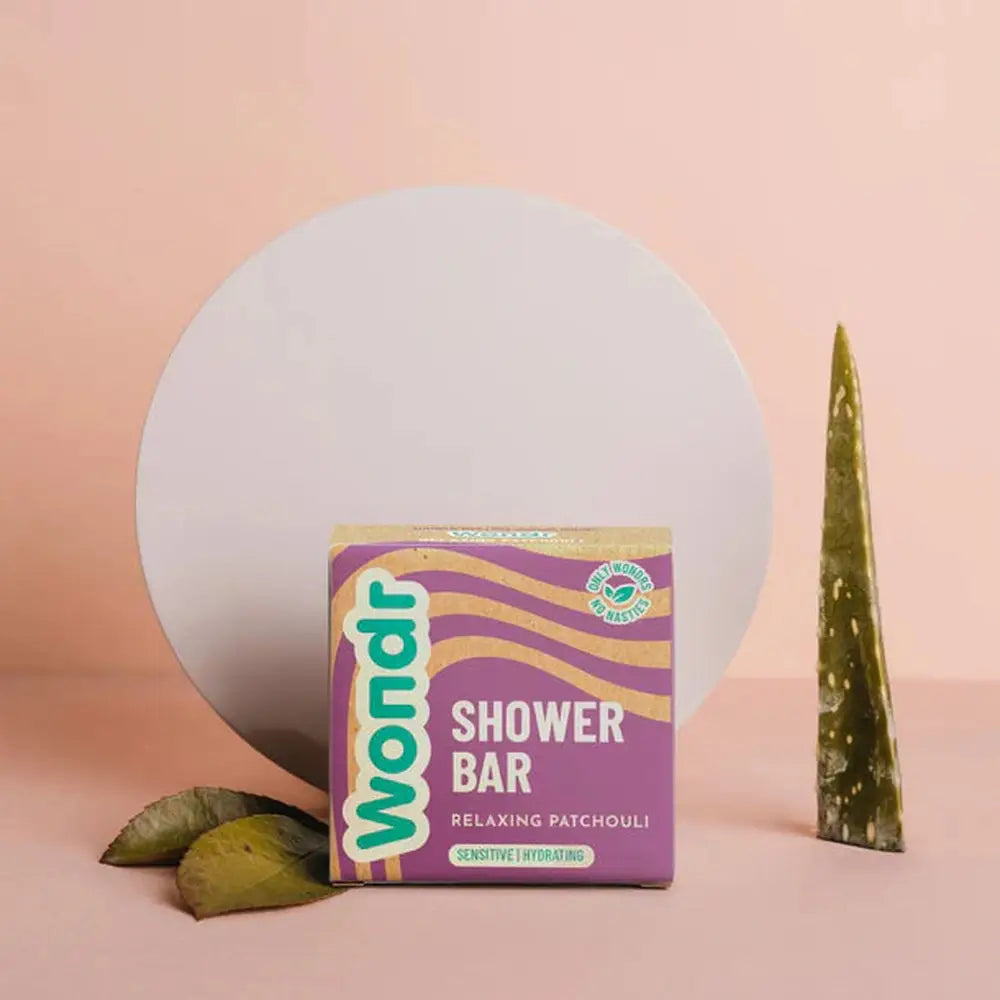 Wondr | Patchouli relaxant | Pain lavant pour la douche