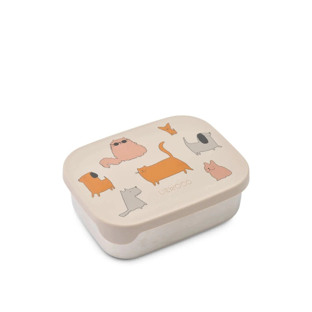 Liewood Arthur boîte à déjeuner / lunch box - Cats and Dogs / Sandy