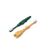 Liewood Brosse à dents pour tout-petit Fabio All Together - Yellow Mellow / Green Garden