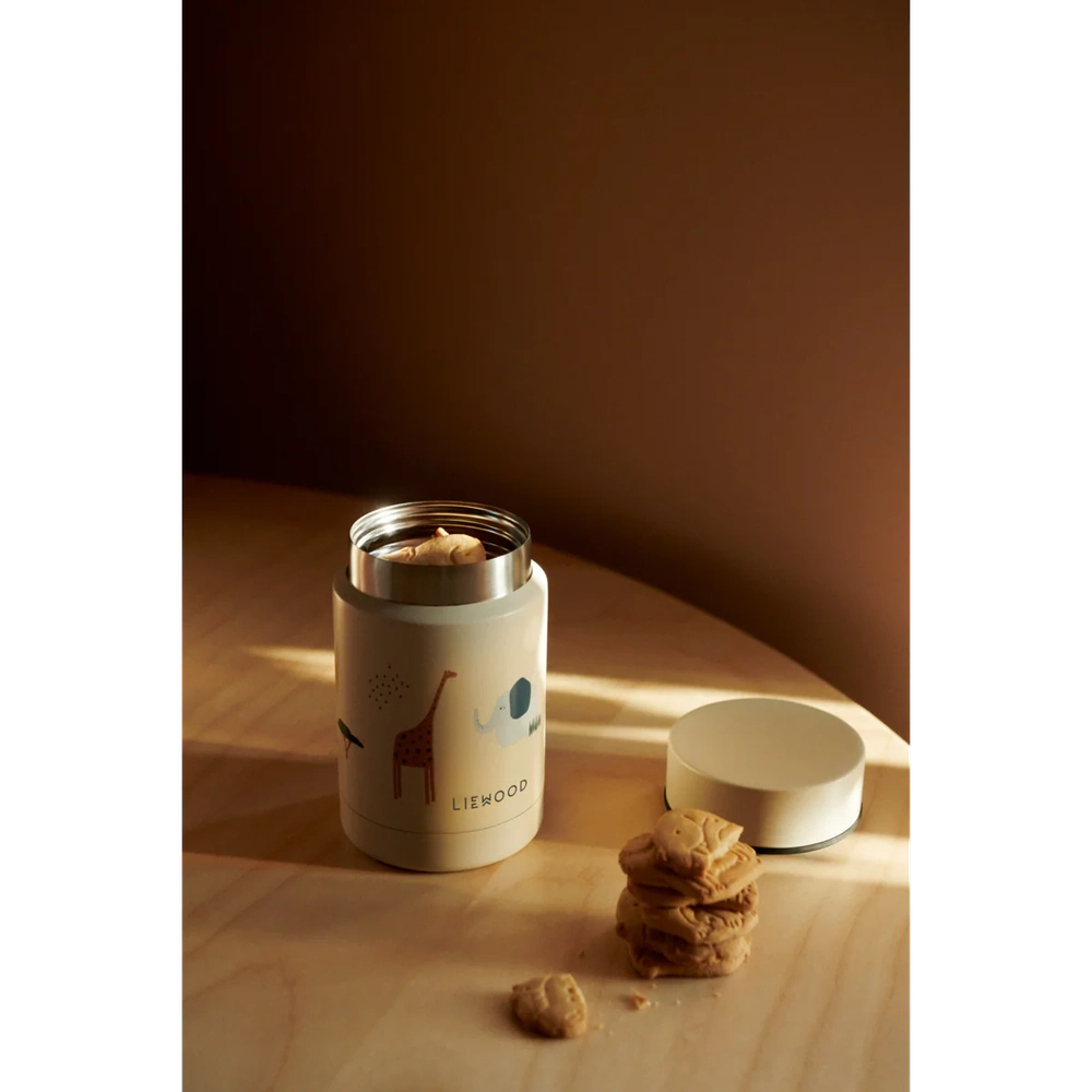 Liewood Pot de conservation / récipient alimentaire isotherme / Nadja Food Jar - Safari Sandy Mix