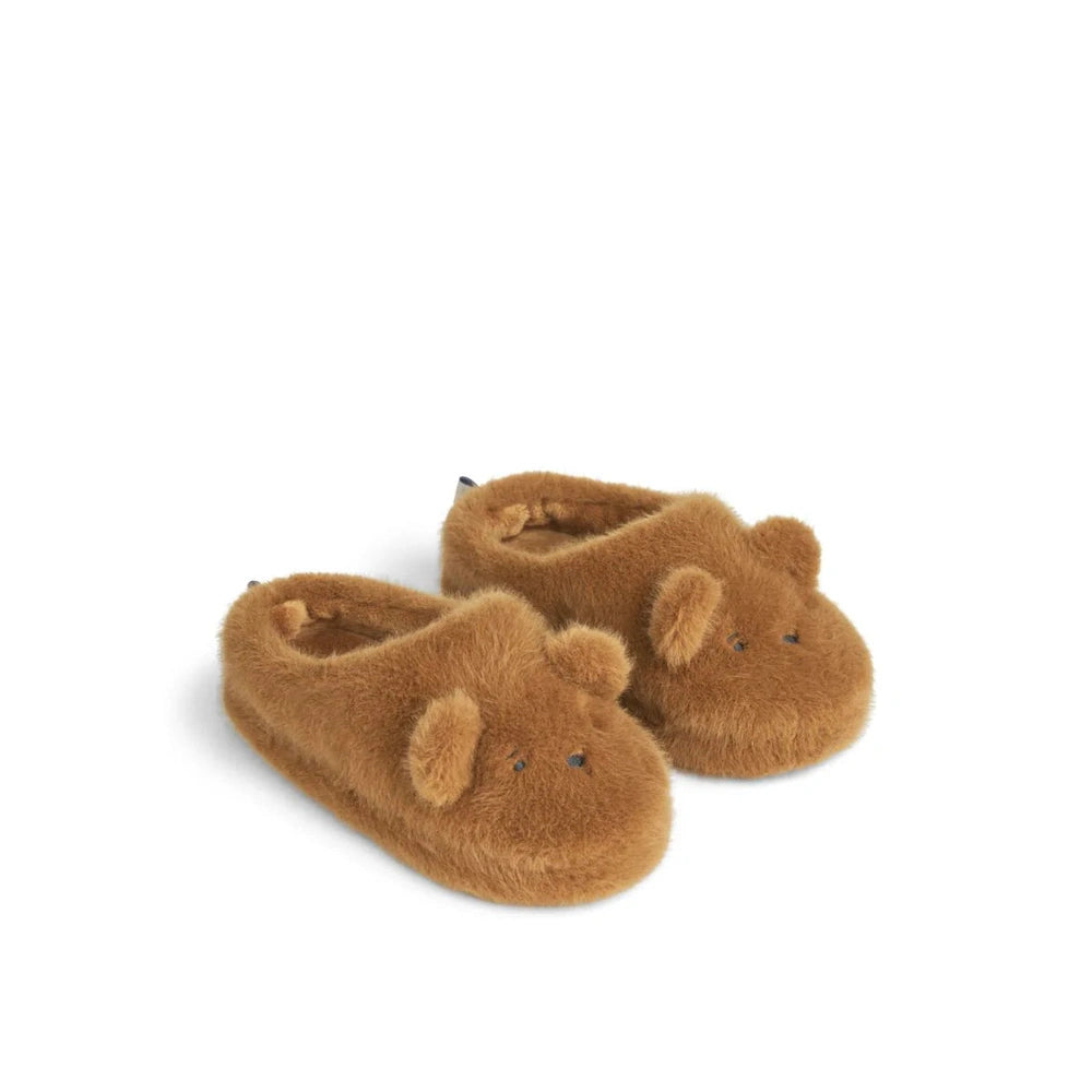 Liewood Aviaja Chaussons ours - Caramel doré