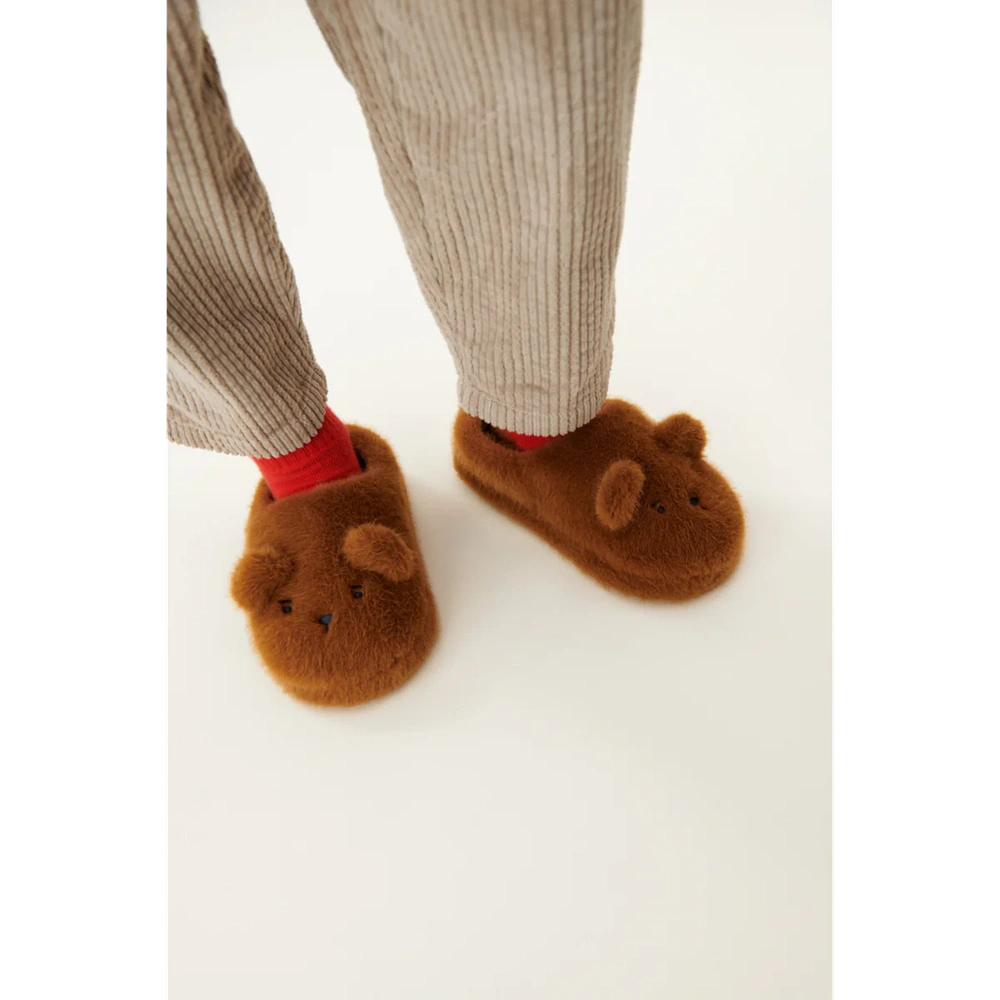 Liewood Aviaja Chaussons ours - Caramel doré
