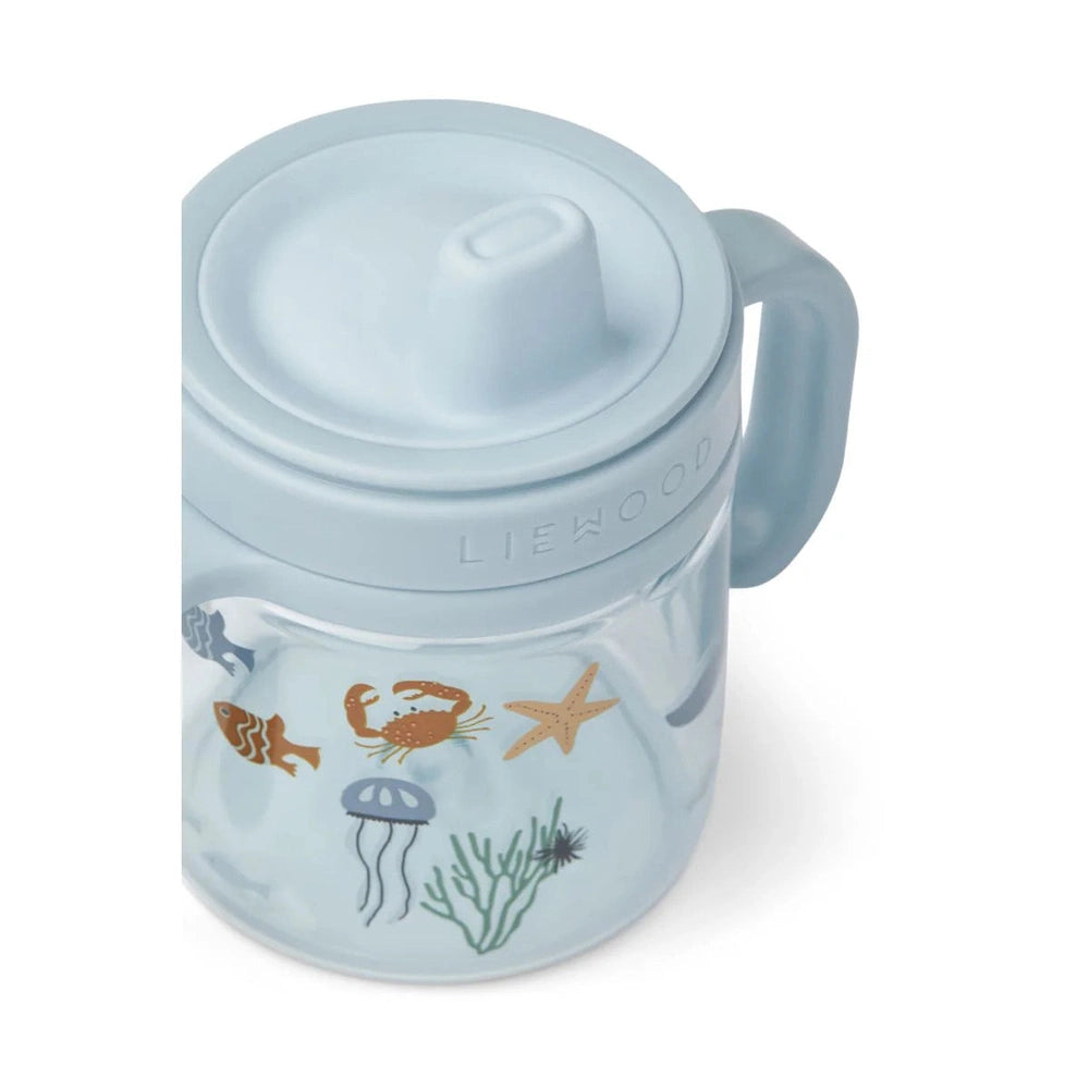Liewood gobelet d'apprentissage 280 ML - Kylo Tritan - Créature marine / sable