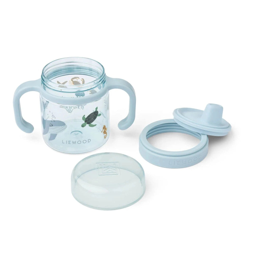Liewood tasse d’apprentissage 280 ML - Kylo Tritan - Créature marine / sable