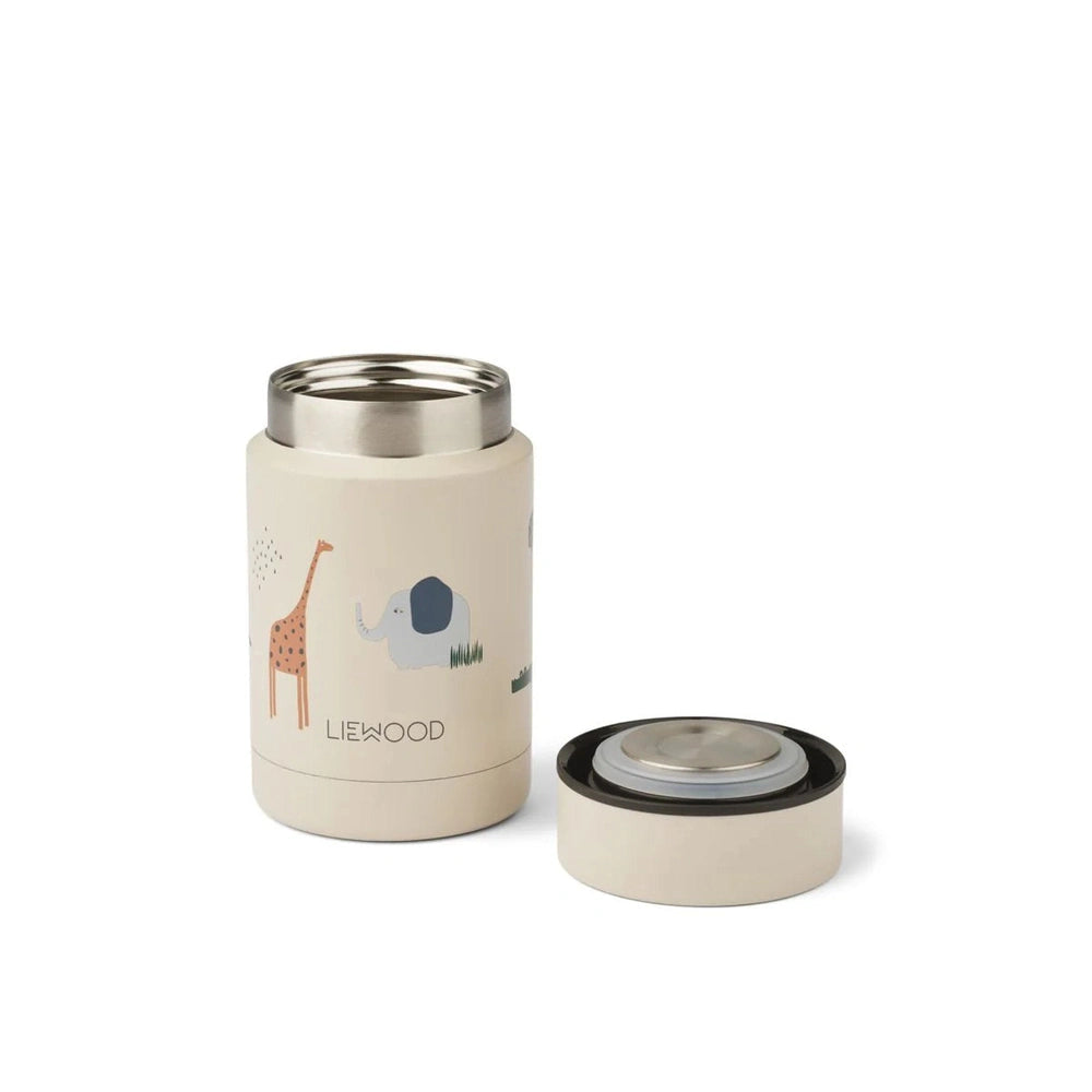 Liewood Boîte de conservation / récipient alimentaire thermos / bocal alimentaire Nadja - Safari Sandy Mix