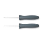Set de 2 couteaux pour enfant Lässig Perry, bleu baleine