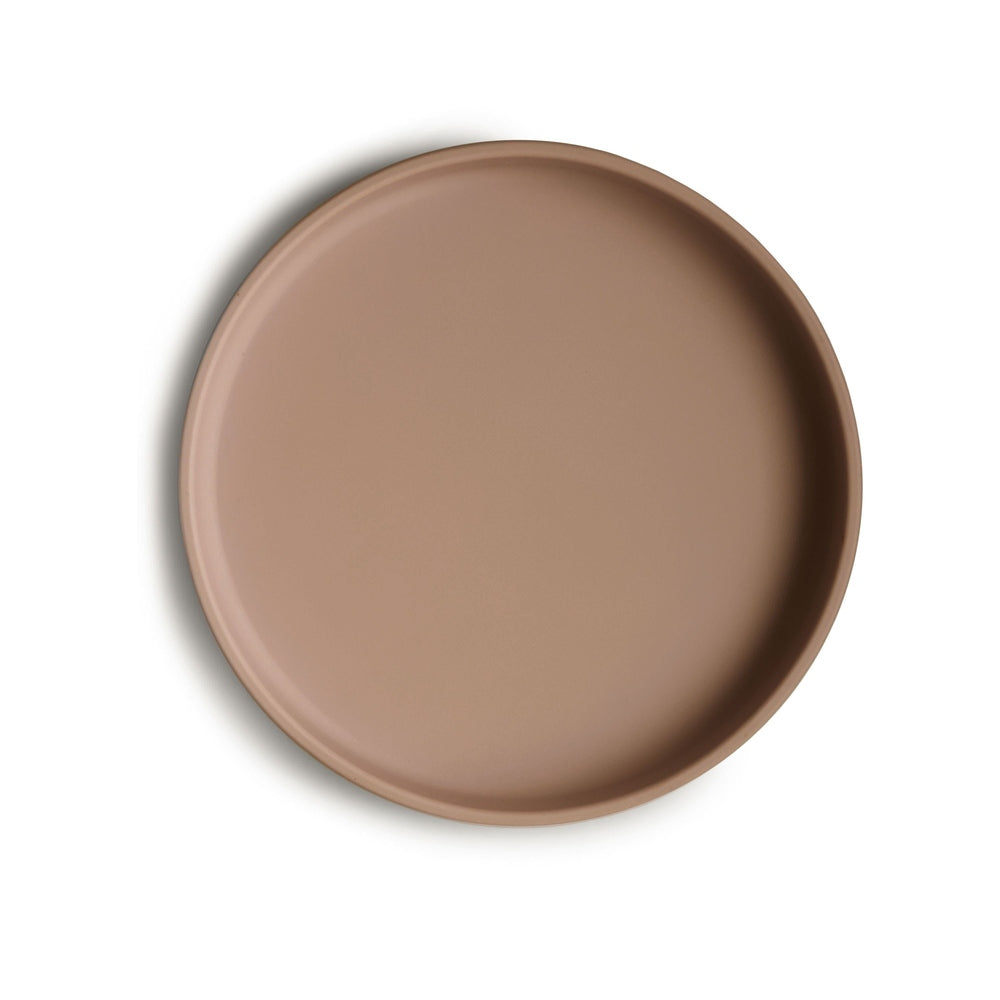 Mushie Assiette en silicone à ventouse - Naturel