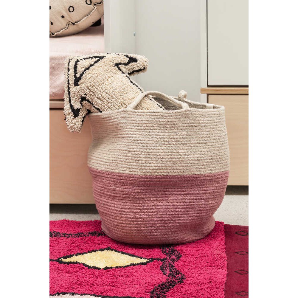 Lorena Canals Panier Zocco rose naturel