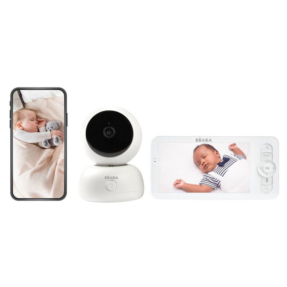Babyphone vidéo Béaba Zen Premium avec application et écran supplémentaire