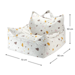 WigiWama Beanbag Chair pouf - Marbre Terrazzo