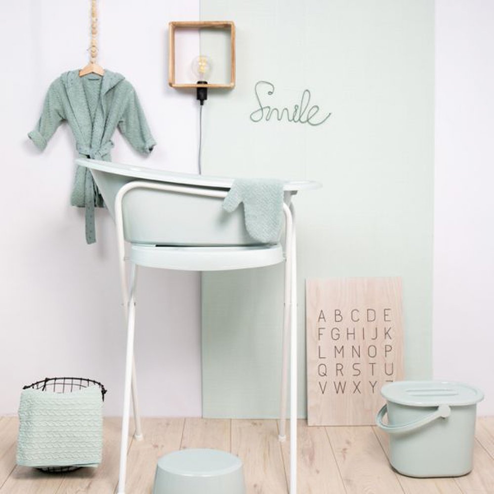 Seau à couches bébé-jou 14 litres - Vert ciel