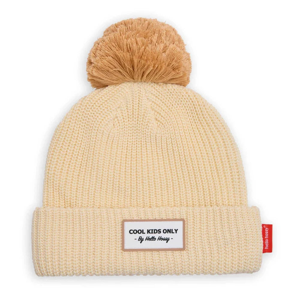 Bonnet Hello Hossy Block Sandy avec polaire