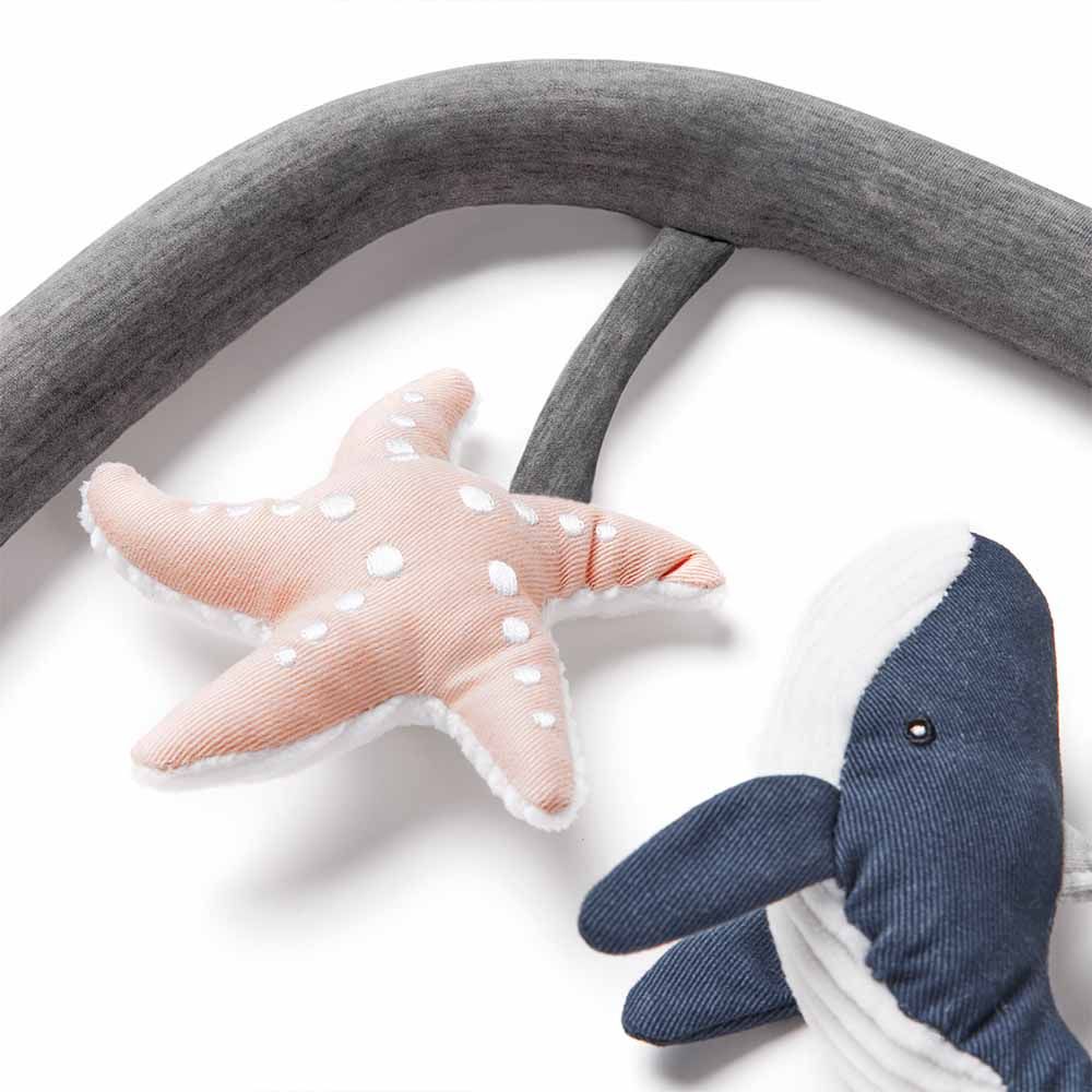 Ergobaby transat Evolve 3-en-1 avec arche de jeu - Ocean Wonders - gris charbon