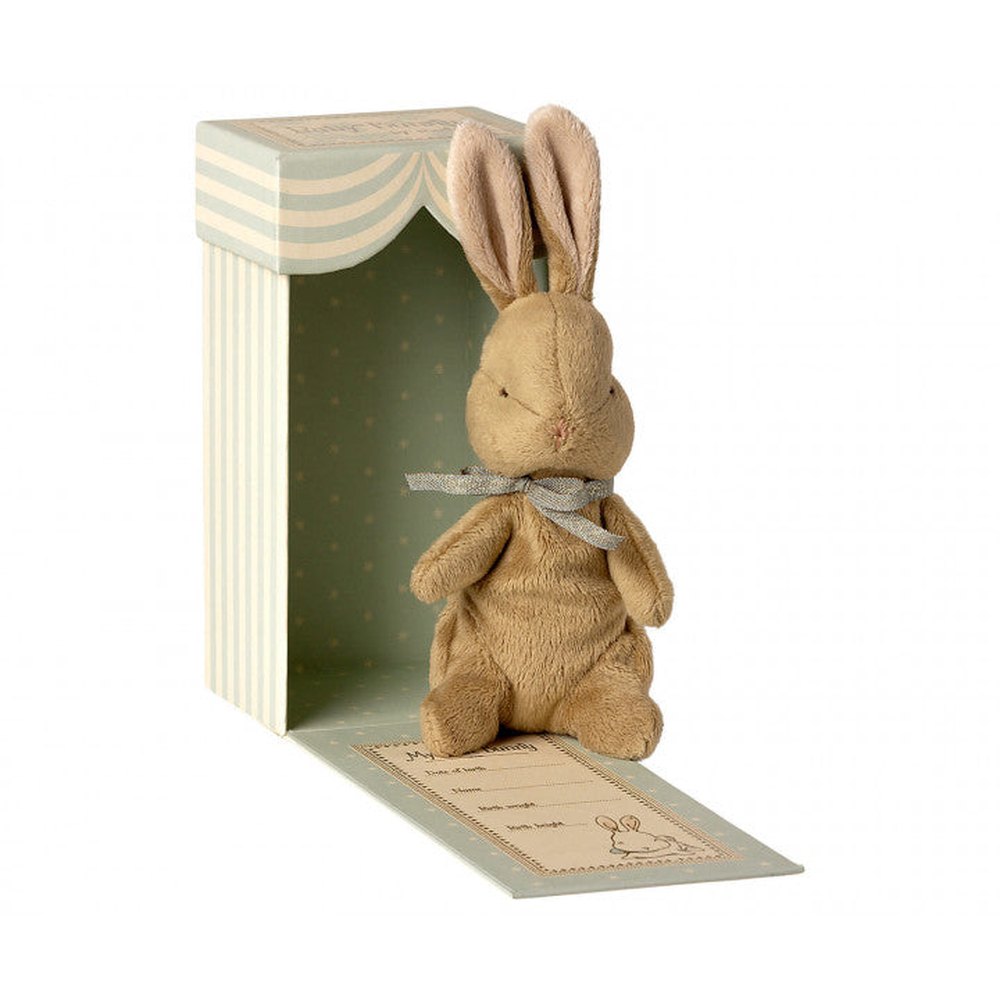 Maileg Doudou de naissance - My First Bunny - Bleu clair