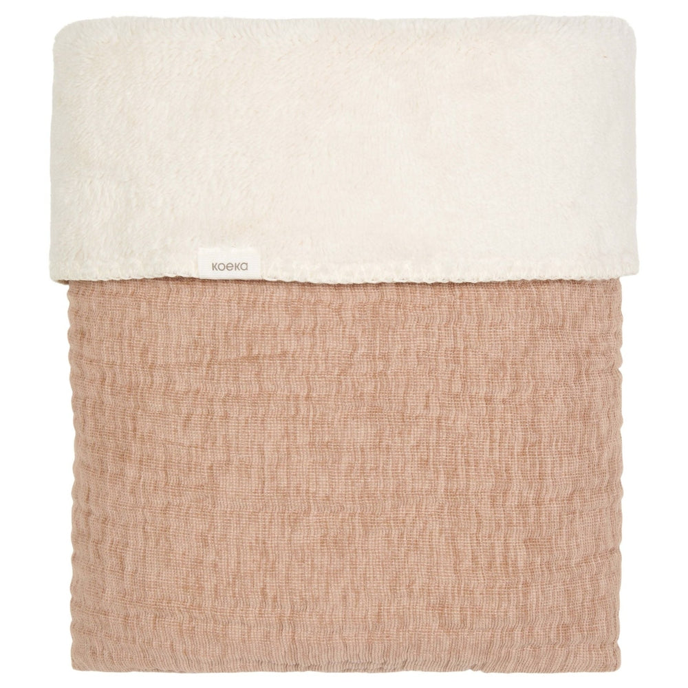 Koeka Couverture de berceau Teddy Rivoli - Caffè | Petite couverture 100x75 cm