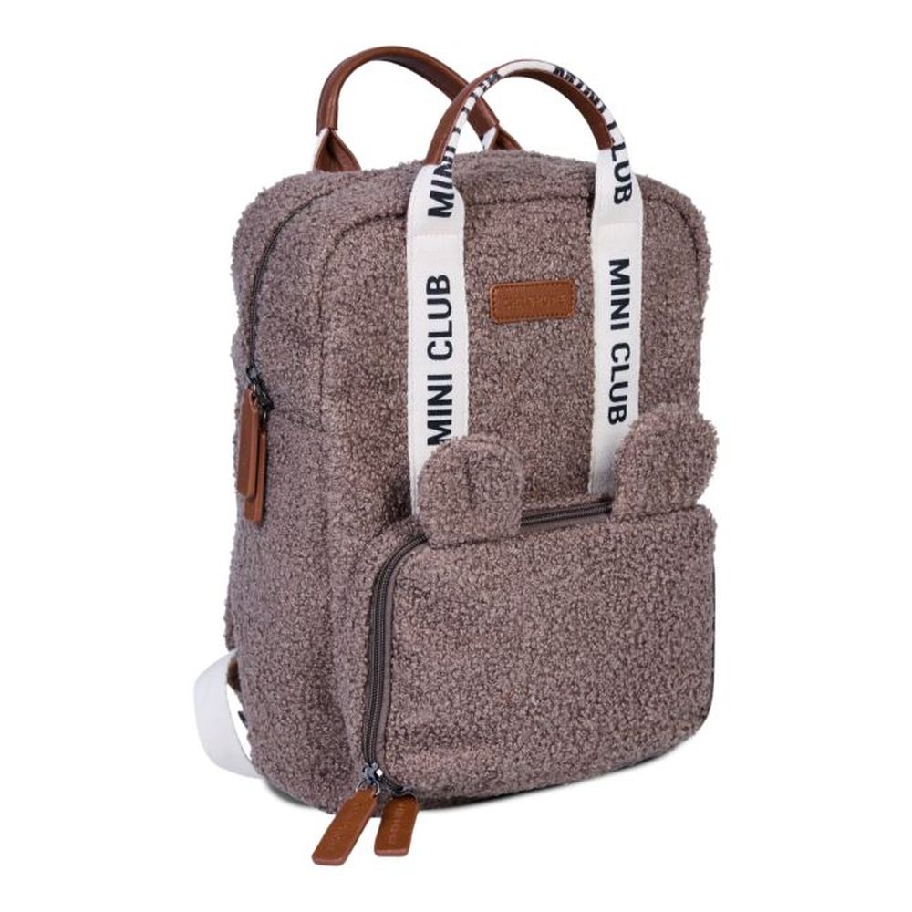 Sac à dos Mini Club - teddy brun doux