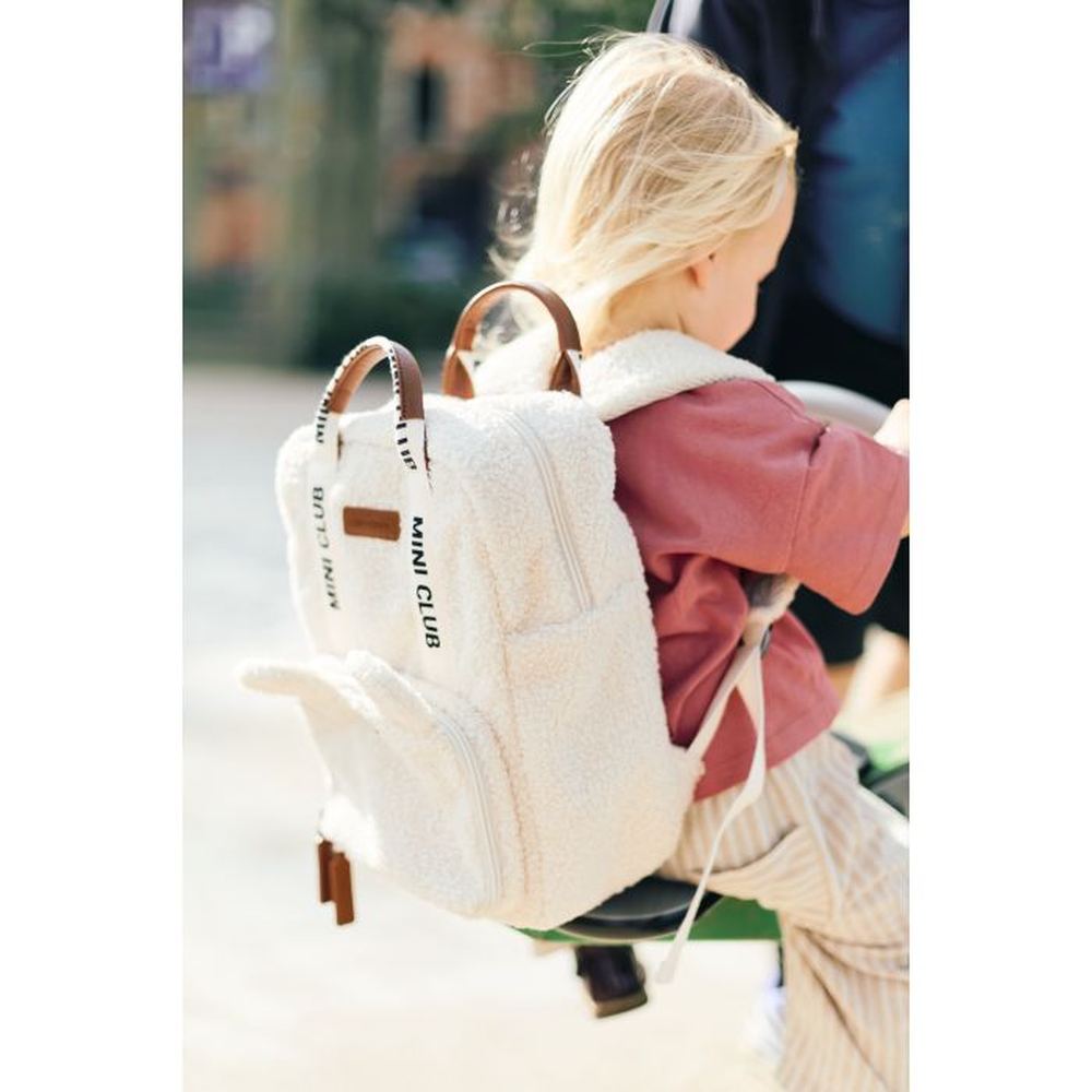 Childhome Sac à dos Mini Club - Teddy écru