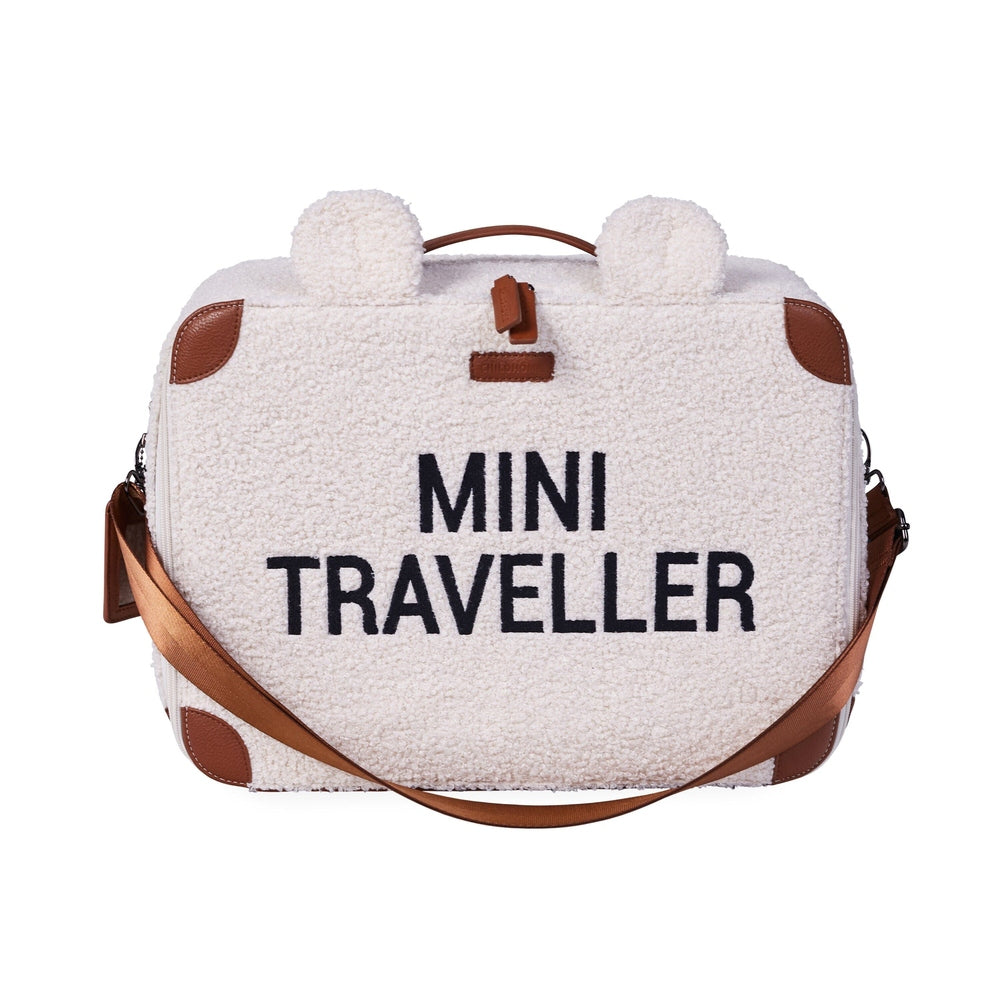 Valise enfant Childhome Mini Traveller - Teddy écru