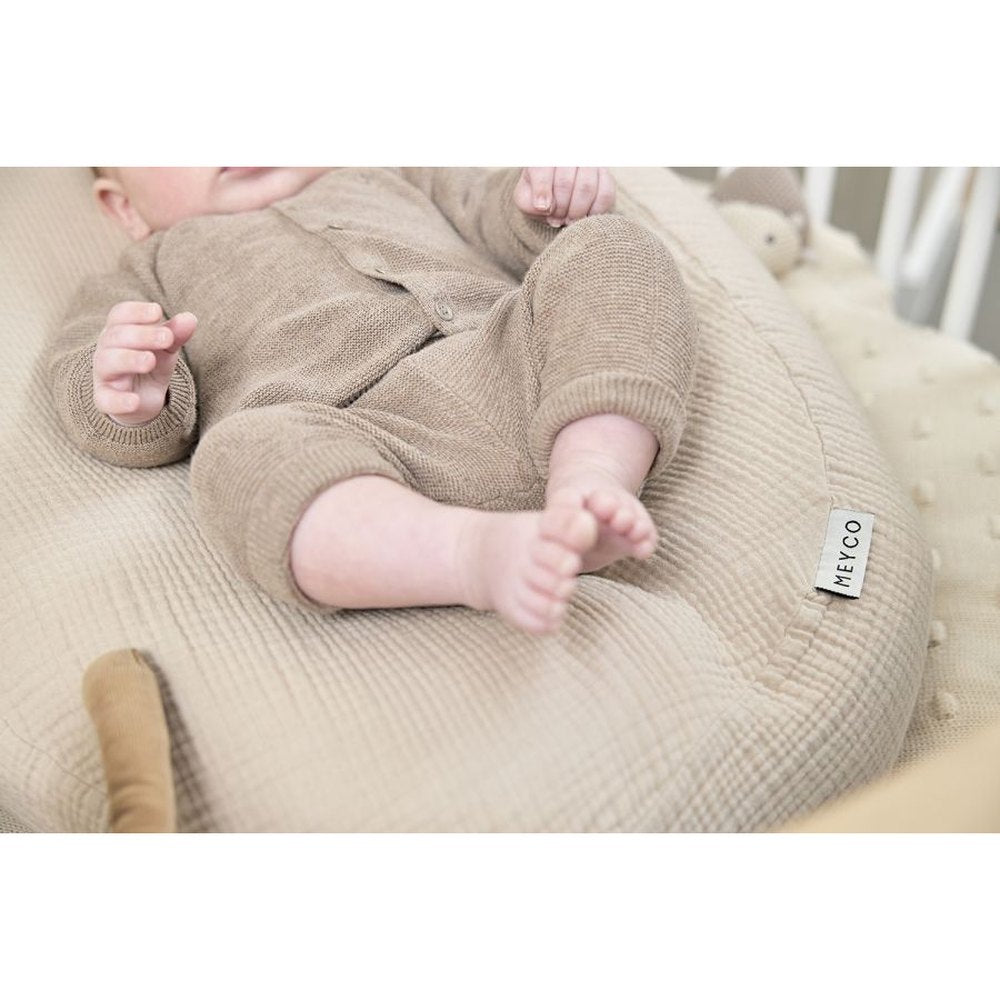 Housse Meyco pour coussin d’allaitement/de grossesse - hydrophile/tetra - sable