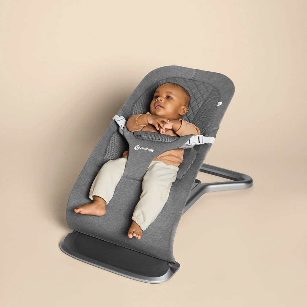 Ergobaby 3-en-1 Evolve Bouncer - Transat Charcoal Grey