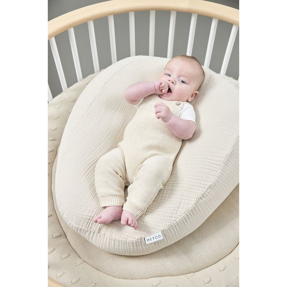 Housse Meyco pour coussin d’allaitement/de grossesse - hydrophile/Tetra - Soft Sand