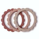 Bracelet de dentition Mushie - Rose/Blush/Sable
