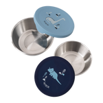 Boîte à goûter Fresk en acier inoxydable 2 pièces - Dino