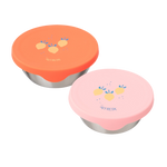 Boîte à goûter inoxydable Fresk 2 pièces - Fruits d'été