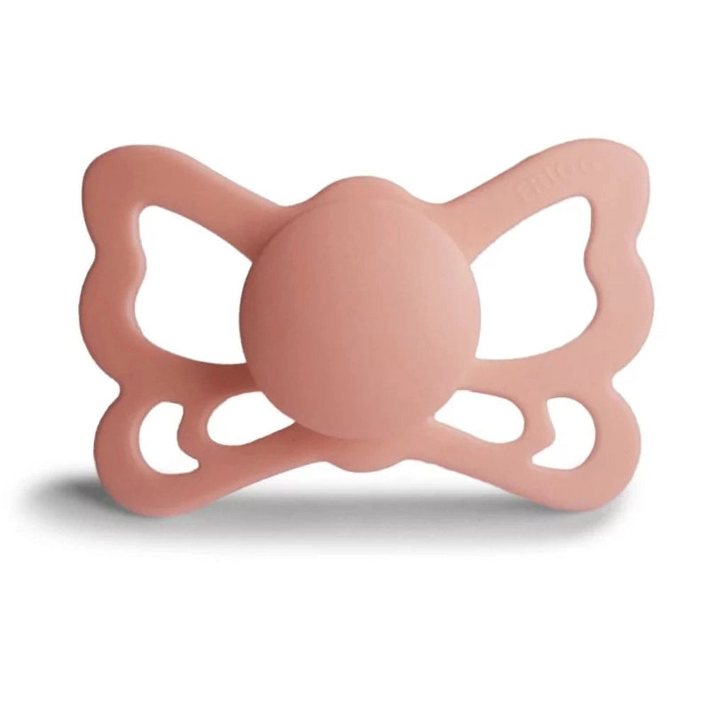 Sucette Frigg Butterfly en silicone - Pretty in Peach T2