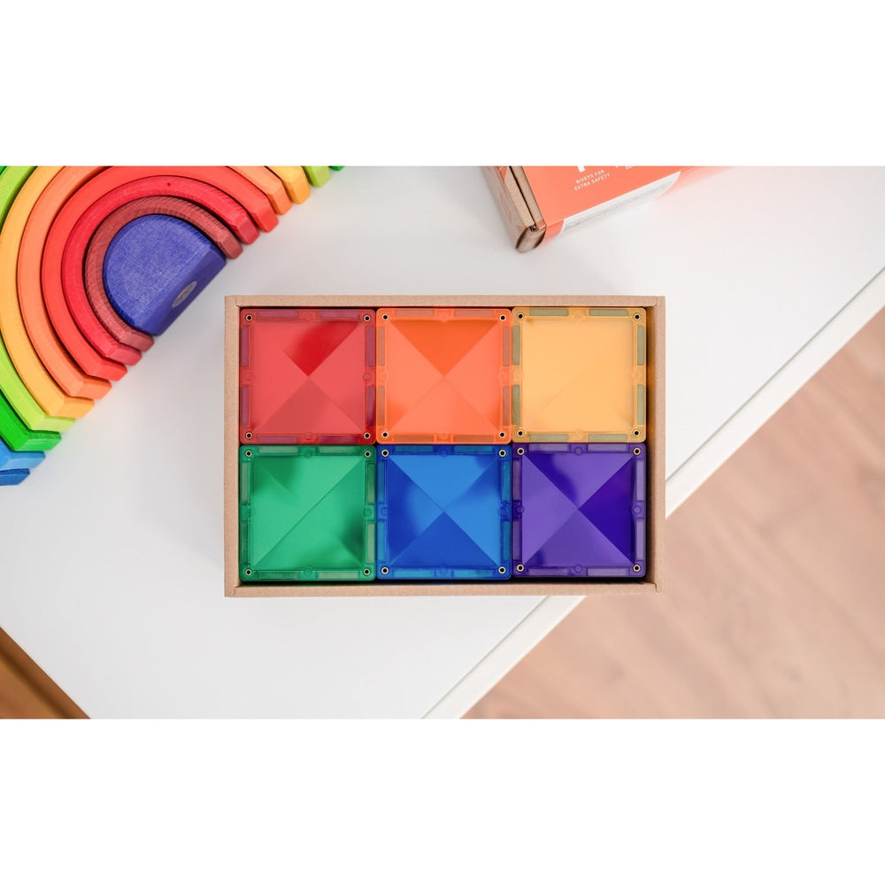 Pack de carrés arc-en-ciel Connetix | 42 pièces