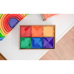 Pack de carrés arc-en-ciel Connetix | 42 pièces