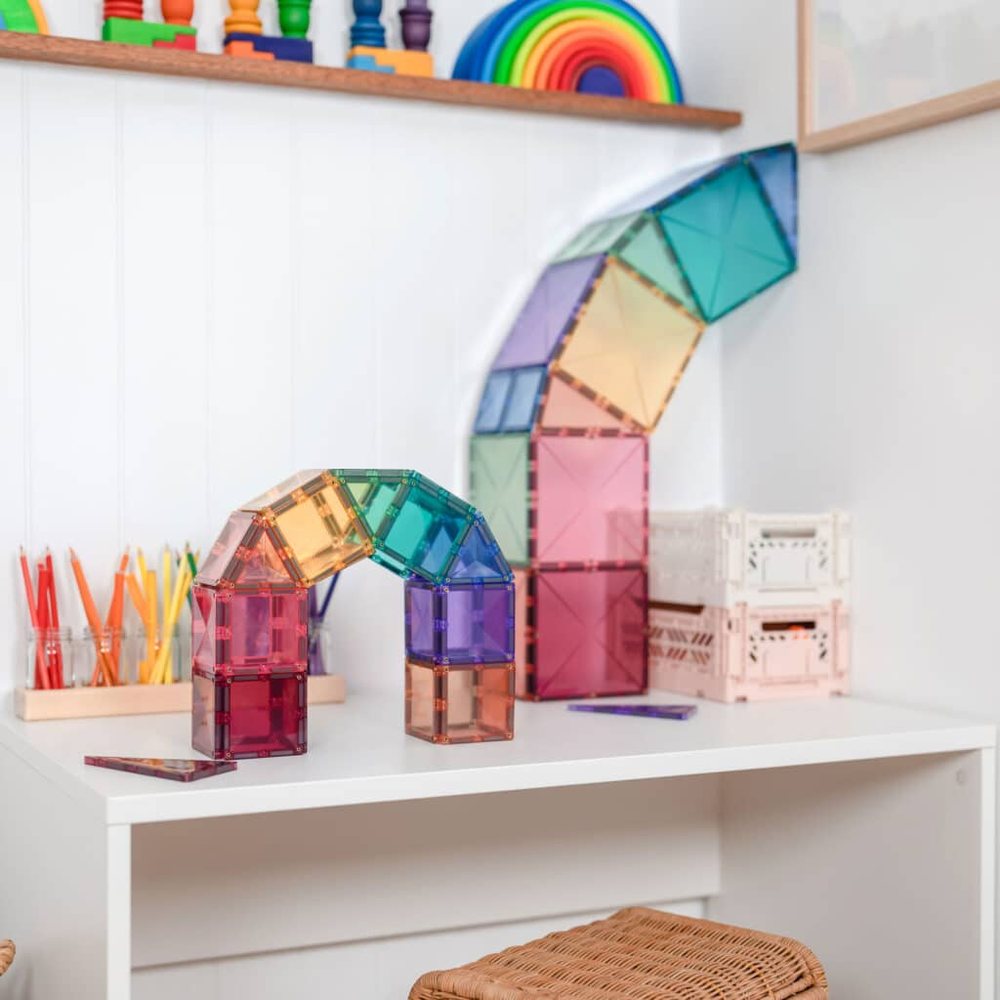 Connetix Rainbow Starter Pack pastel | 64 pièces