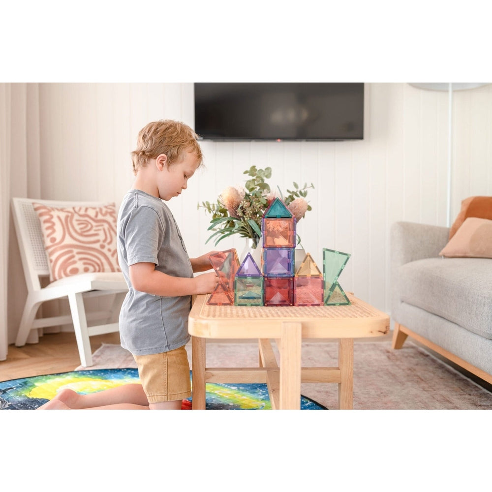 Connetix Pack de démarrage arc-en-ciel pastel | 64 pièces