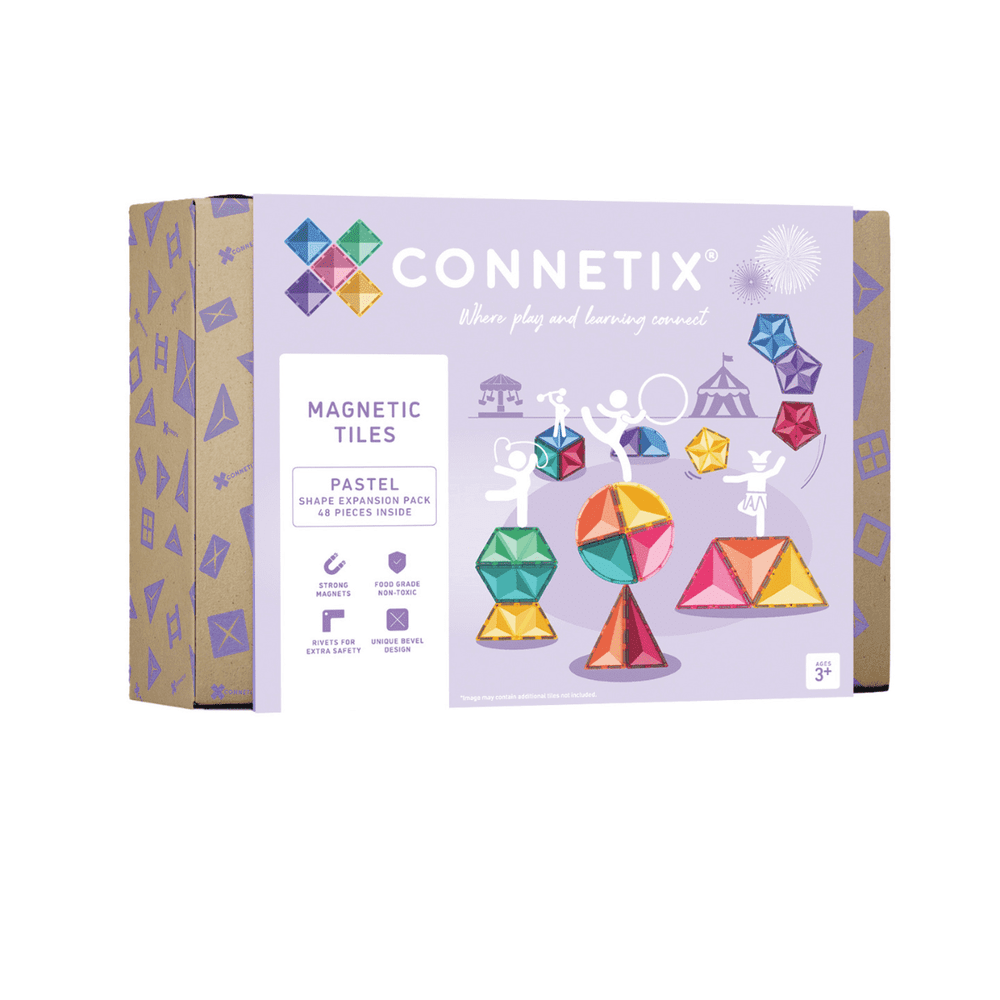 Connetix Pack d’extension pastel | 48 pièces