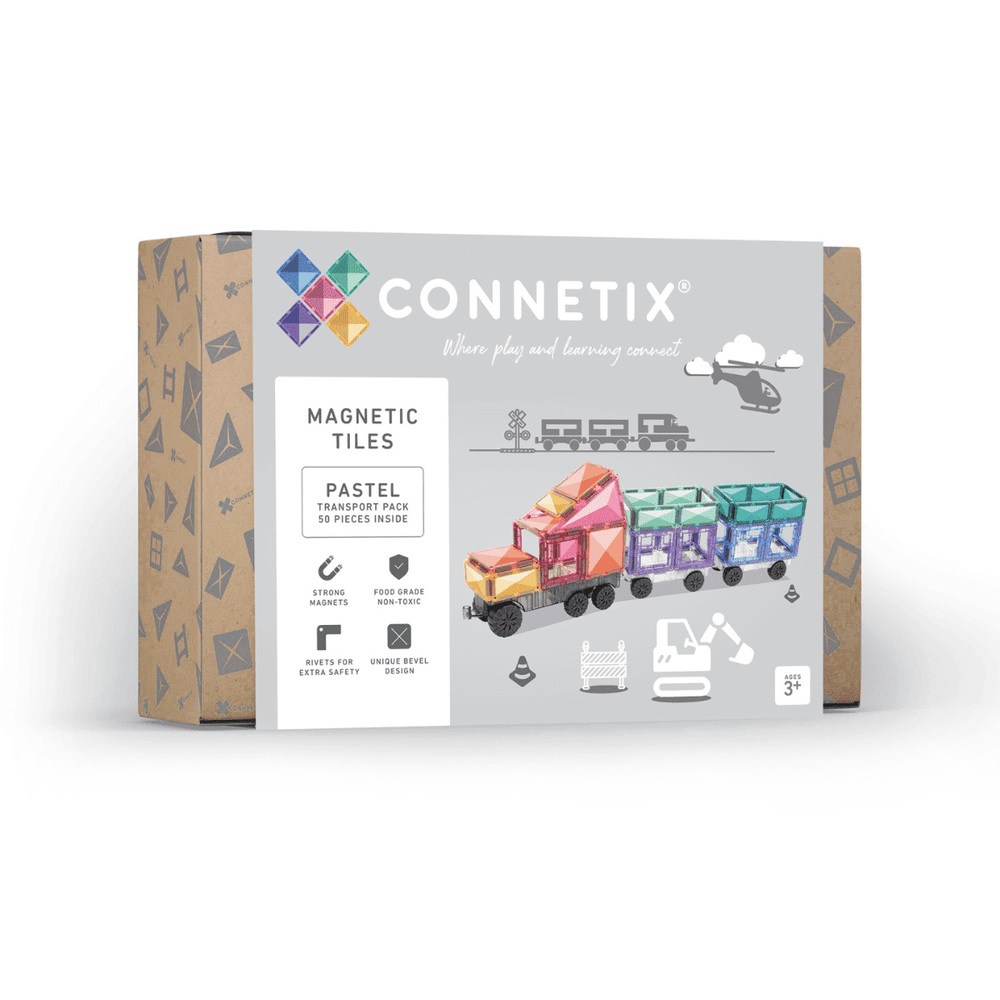 Connetix Pack de transport pastel | 50 pièces