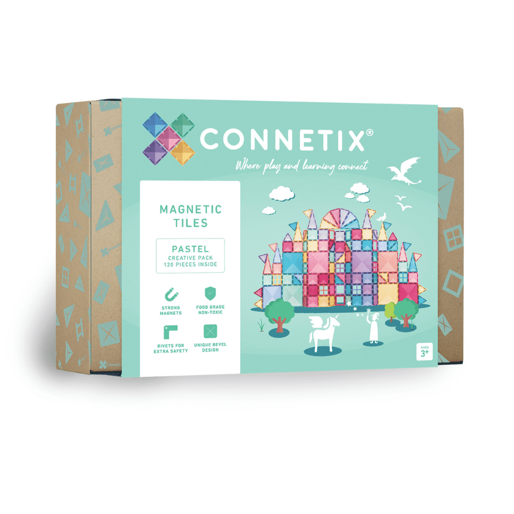Connetix Pastel Pack créatif | 120 pièces