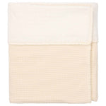 Koeka couverture de berceau Cotton Fleece Malaga Warm White - couverture 75x100 cm