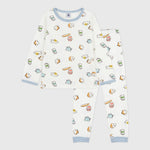 Pyjama enfant Petit Bateau en tubique avec imprimé petit-déjeuner